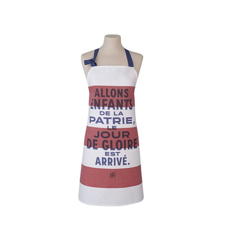 Le Jacquard Francais - LEJACQ-ELYSPT-APRON - Apron Elysee Patrie Tricolor 24''x38'' 100% cotton