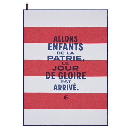 Le Jacquard Francais - LEJACQ-ELYSPT-TEATL - Tea towel Elysee Patrie Tricolor 24"x31" 100% cotton