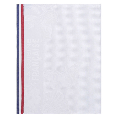 Le Jacquard Francais - LEJACQ-GASTR-HANDTL - Hand towel Gastronomie White 24"x31" 100% cotton