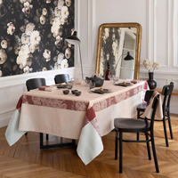 Le Jacquard Francais - LEJACQ-LAFRA-TABCLTHPK - Tablecloth A la Francaise Cotton - Pink