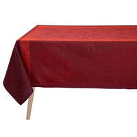 Le Jacquard Francais - LEJACQ-OTTOM-TABCLTHBR - Tablecloth Ottomane Linen - Burgundy