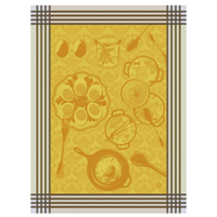 Le Jacquard Francais - LEJACQ-RECETEU-TEATL - Tea towel Eggs Recipes Cotton