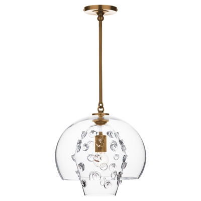 Florence Brass Grande Double Shade Pendant by Juliska