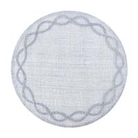 Tuileries Garden Chambray Round Placemat by Juliska