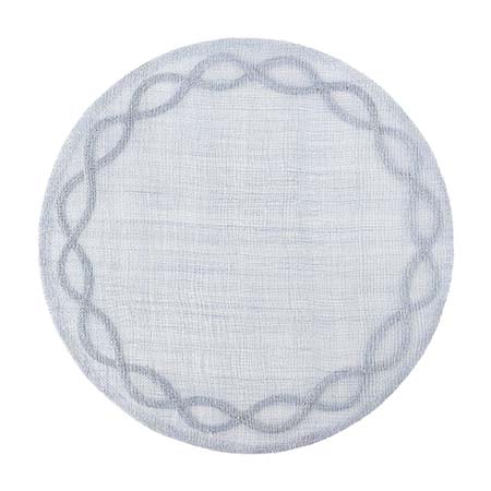 Tuileries Garden Chambray Round Placemat by Juliska