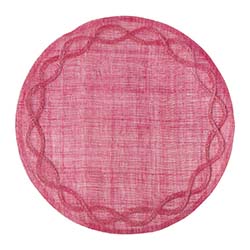 Tuileries Garden Pink Round Placemat by Juliska