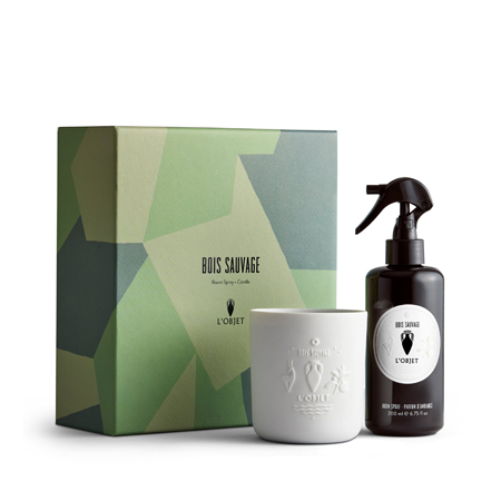 L'Objet - Bois Sauvage Room Spray + Candle Gift Set