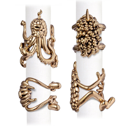 L'Objet - Haas Monster Ball Napkin Rings (Set of 4)