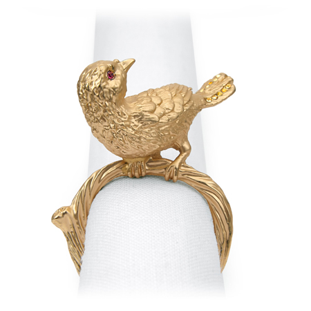 L'Objet - Bird Napkin Jewels (Set of 4)