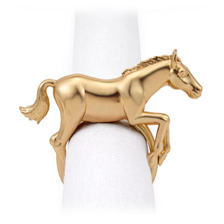 L'Objet - Horse Napkin Jewels (Set of 4)