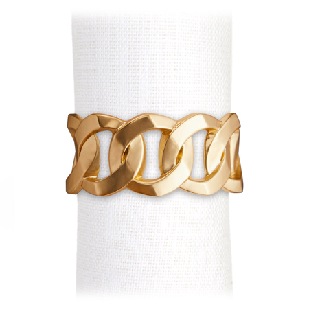 L'Objet - Cuban Link Napkin Rings