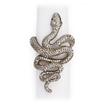 L'Objet - Snake Napkin Jewels (Set of 4)