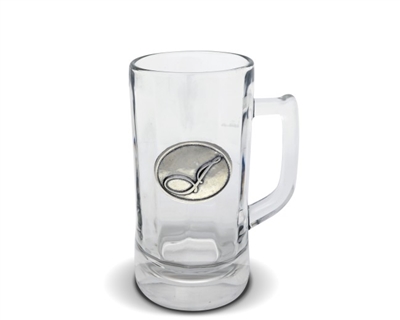 Monogram I Glass Beer Stein by Vagabond House