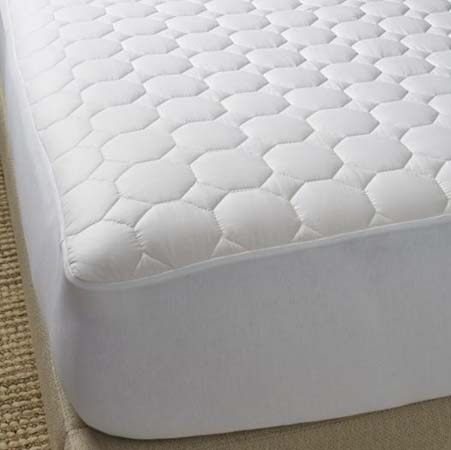 Pure Cotton White Mattress Pad by Scandia Home