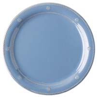 Berry & Thread Chambray Melamine Dinner Plate by Juliska