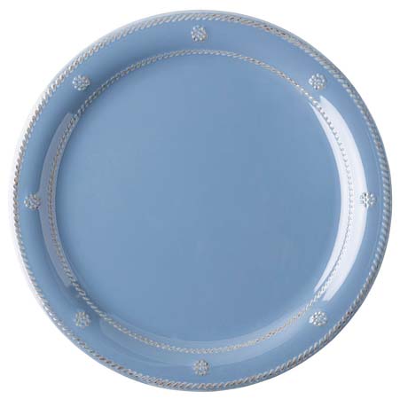 Berry & Thread Melamine Chambray Dinner Plate Set/8 by Juliska