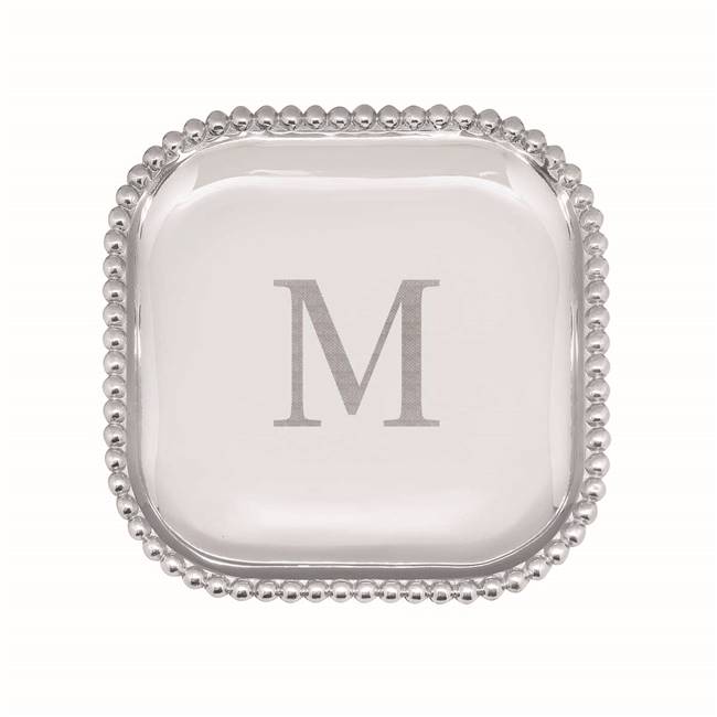 Pearled Square Platter Single by Mariposa