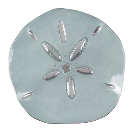 Aqua Sand Dollar Platter by Mariposa