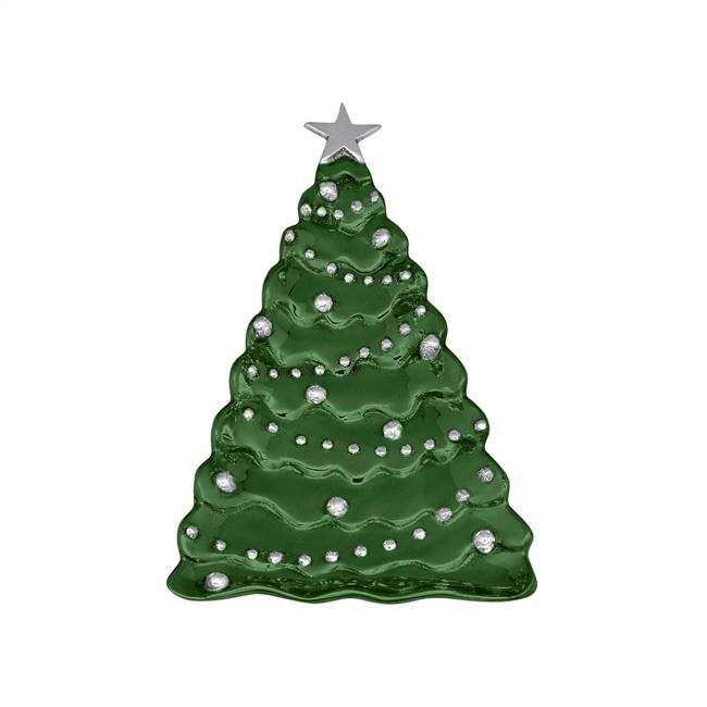 Green Christmas Tree Server by Mariposa