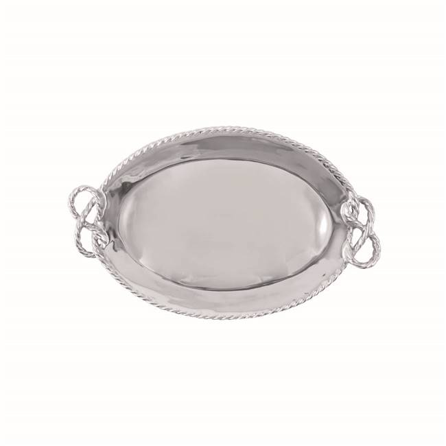 Rope Oval Serving Tray by Mariposa
