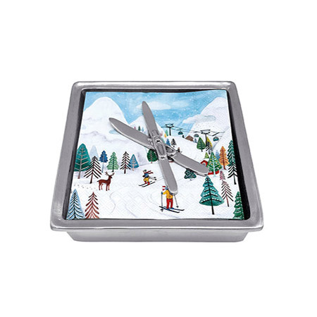 Mariposa - Crossed Skis Signature Napkin Box Set