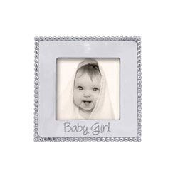 Mariposa - Baby Girl Beaded 4X4 Frame