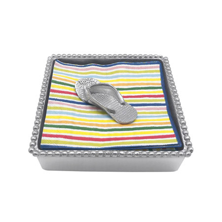 Mariposa - Flip Flop Beaded Napkin Box Set