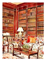 Brooke Astor's Library Mita Corsini Bland by Tiger Flower Studio