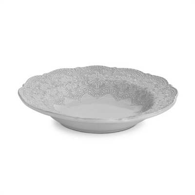 Merletto White Pasta/Soup Bowl by Arte Italica