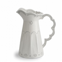 Merletto Antique Scalloped Pitcher by Arte Italica