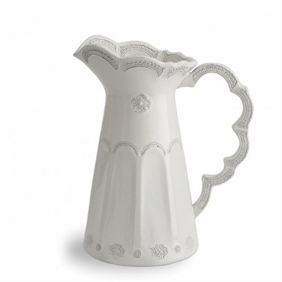 Merletto Antique Scalloped Pitcher by Arte Italica