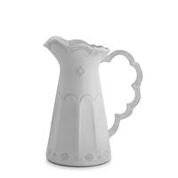 Merletto White Scalloped Pitcher by Arte Italica