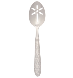 VIETRI - Martellato Stainless Steel Slotted Serving Spoon