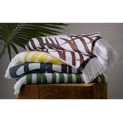 Zebra Palm Beach Towel by Matouk