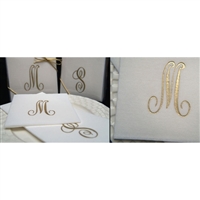 Monogrammed Initial Paper Guest Towels