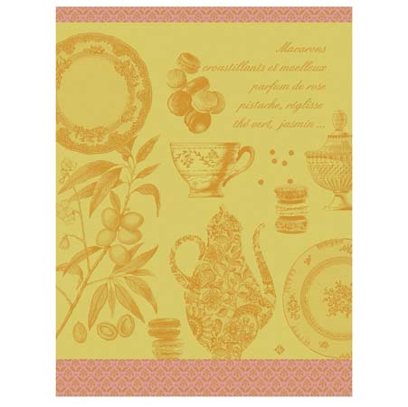 Macarons Tea Towels (Pair) 24" x 31" by Le Jacquard Francais