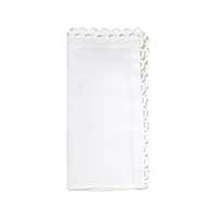 Kim Seybert - Loop Edge Napkin in White - Set of 4