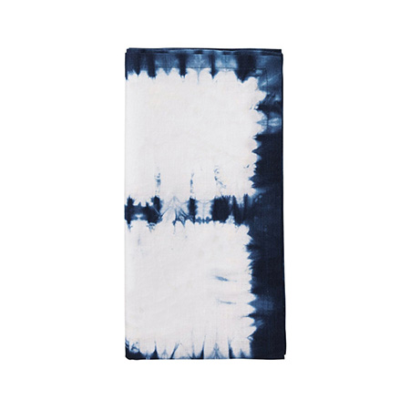 Kim Seybert - Congo Napkin in White & Blue - Set of 4