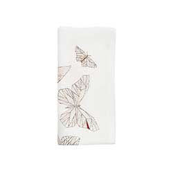 Kim Seybert - Diamant Butterflies Napkin in White & Multi - Set of 4 in a Gift Box