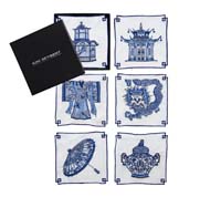 Indochine Cocktail Napkins (Set of 6) by Kim Seybert