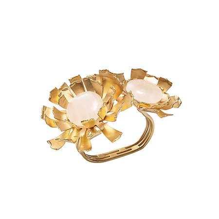 Kim Seybert - Marigold Napkin Ring in Gold - Set of 4