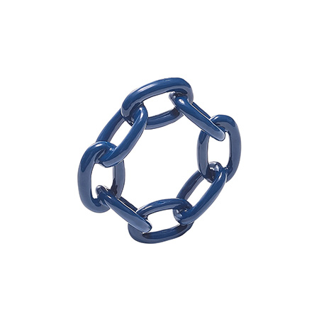 Kim Seybert - Enamel Chain Link Napkin Ring - Set of 4