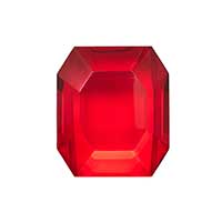 Kim Seybert - Octogone Napkin Ring in Red - Set of 4 in a Gift Box