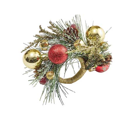 Holiday Bough Napkin Ring (Set of 4) by Kim Seybert