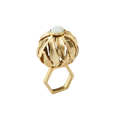 Kim Seybert - Orb Napkin Ring in Gold - Set of 4