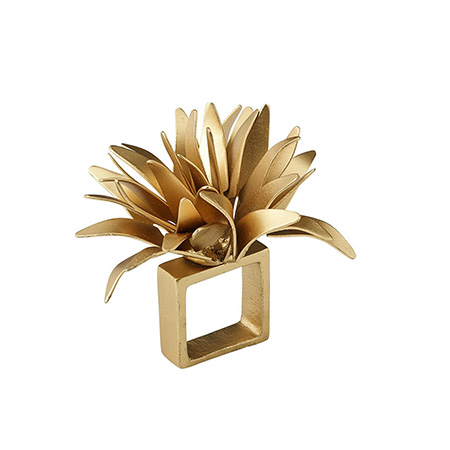 Kim Seybert - Flores Napkin Ring in Gold - Set of 4