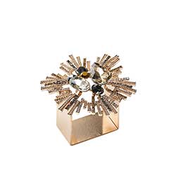 Kim Seybert - Bijoux Napkin Ring - Set of 4 in a Gift Box