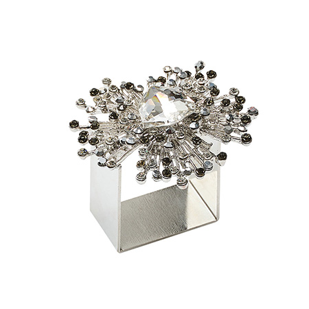 Kim Seybert - Gem Burst Napkin Ring - Set of 4 in a Gift Box