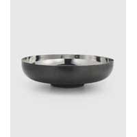 Northstar Round Bowl with Black Nickel 11" D by Mary Jurek Design