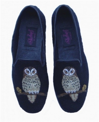 ByPaige - Night Owl Needlepoint Loafers for Men